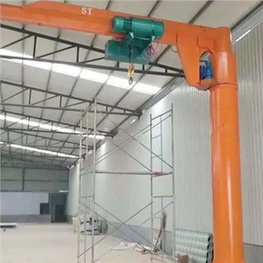 Cần cẩu Jib gắn trụ điện 2 tấn với Palăng điện có khoảng cách thấp