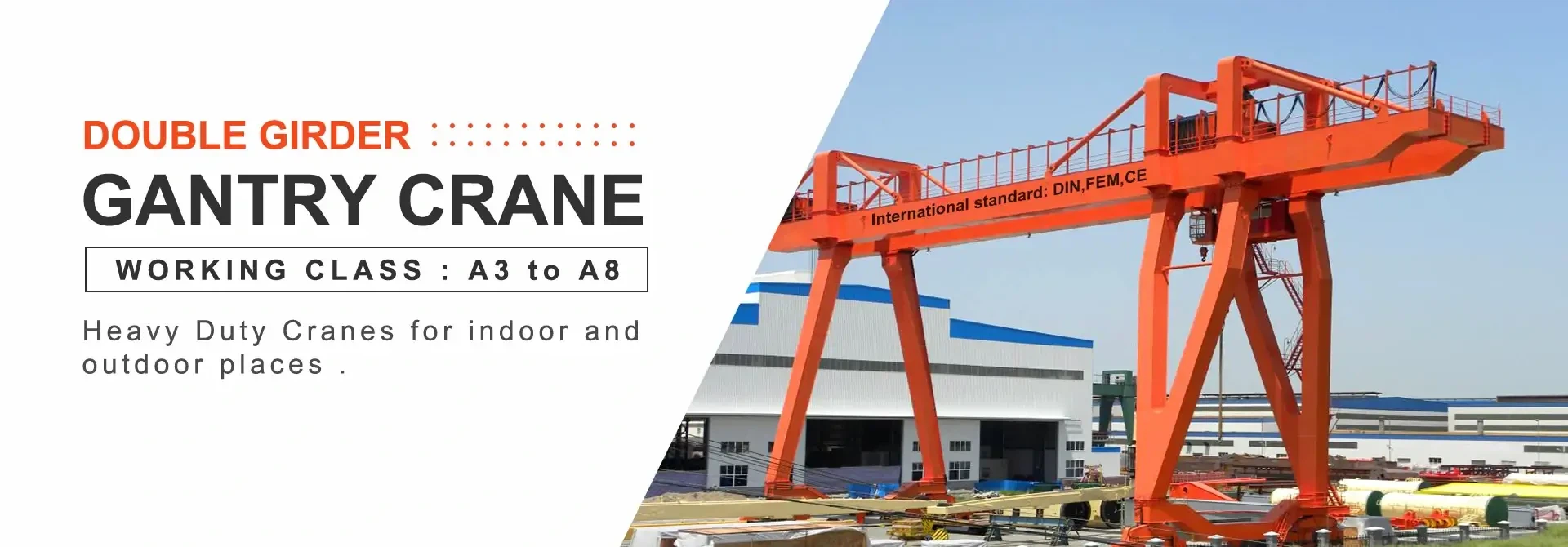 Double girder gantry crane
